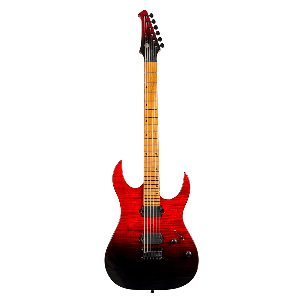 Spira S-450 TRD HH Electric Guitar with Roasted Maple Neck in Transparent Red-Black