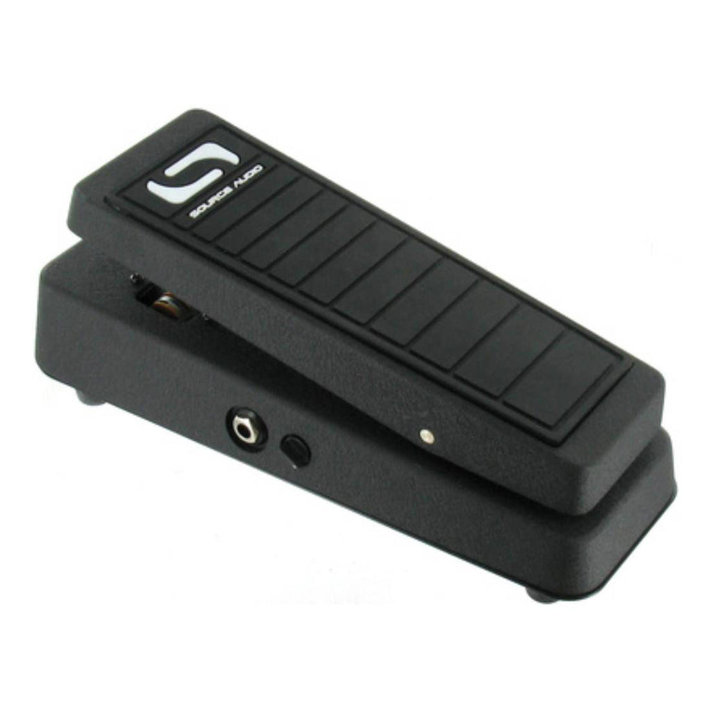 Source Audio SA161DEP Dual Expression Guitar Pedal showing its compact design with control knobs and input/output jacks.