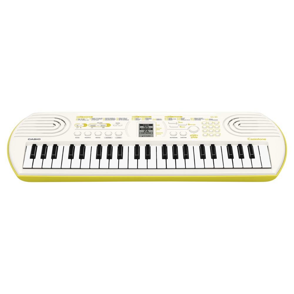 Casio SA-80 44 Note Mini Keyboard in White and Green