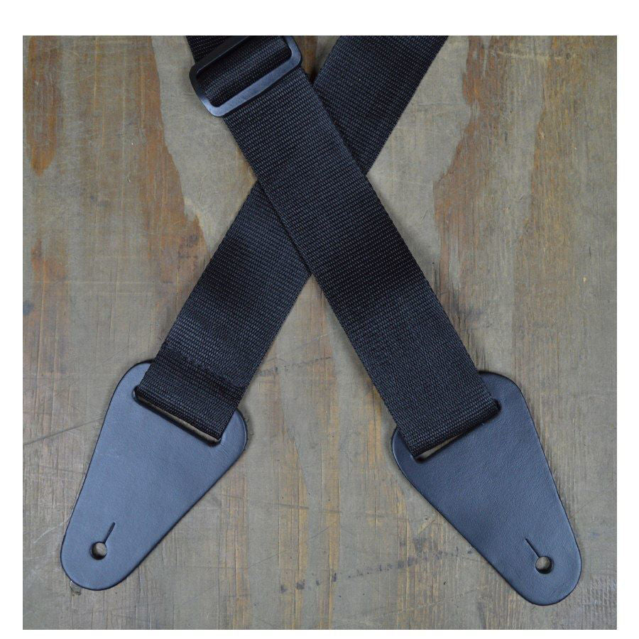 Colonial Leather Nylon Webbing With Heavy Duty Loops - Black