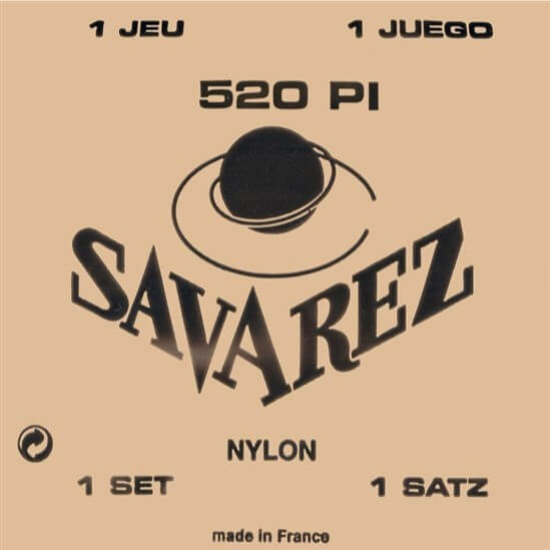 Saverez 520PI High Tension Classical Guitar Strings - Plastic Wound E/B/G