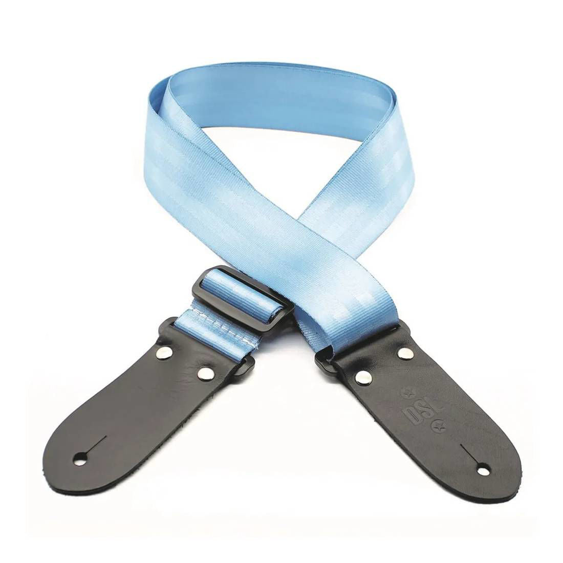 DSL Straps Classic Series Seat Belt Guitar Strap 2in Webbing - Light Blue