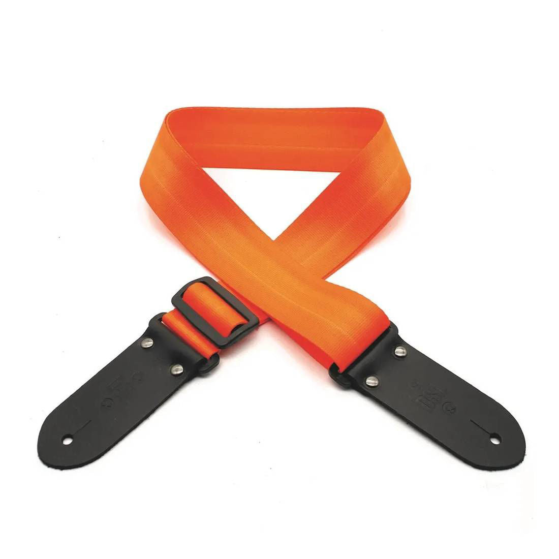 DSL Straps Classic Series Seat Belt Guitar Strap 2in Webbing - Orange