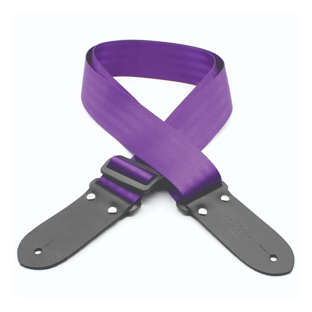 DSL Straps Classic Seat Belt Guitar Strap 2" Webbing - Purple