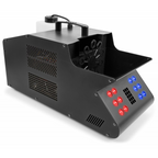 Beamz SB2000-LED smoke and bubble machine with LED wash, featuring a compact design and multiple output options.