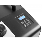 Beamz SB2000-LED smoke and bubble machine with LED wash, featuring multiple nozzles and control panel for atmospheric effects.