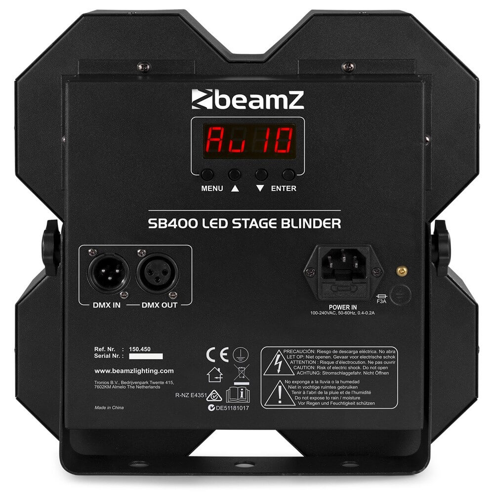 Beamz PRO SB400 COB 4-Way 50W LED Stage Blinder