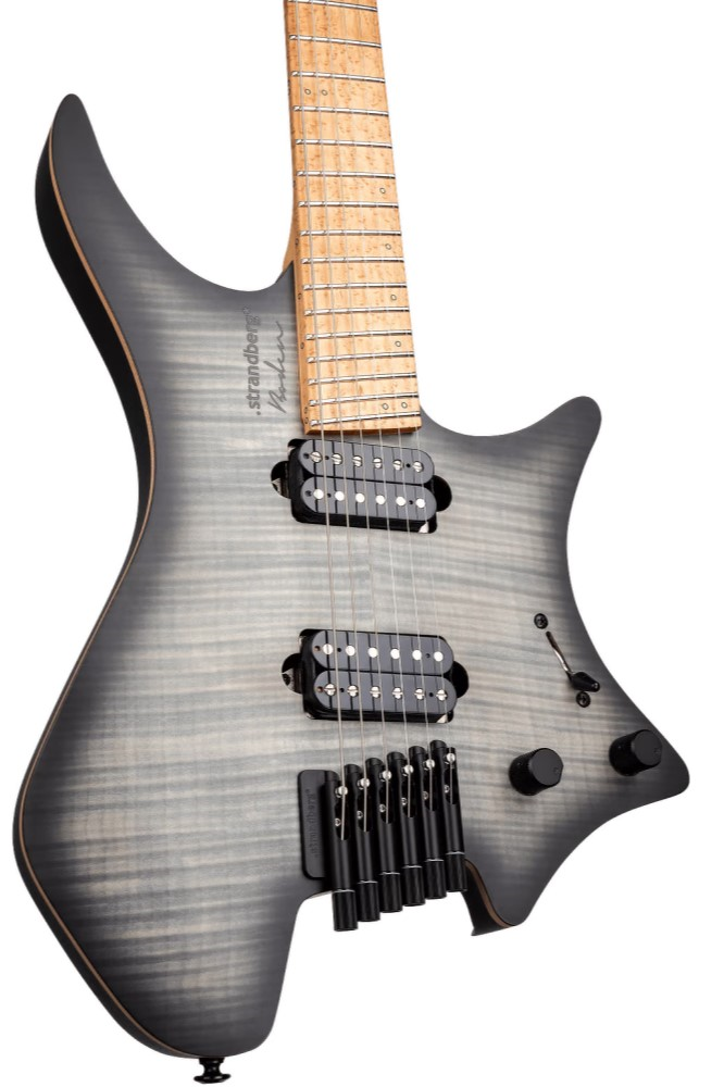 Strandberg Boden Original NX 6 Headless Electric Guitar with Suhr Pickups - Charcoal Black