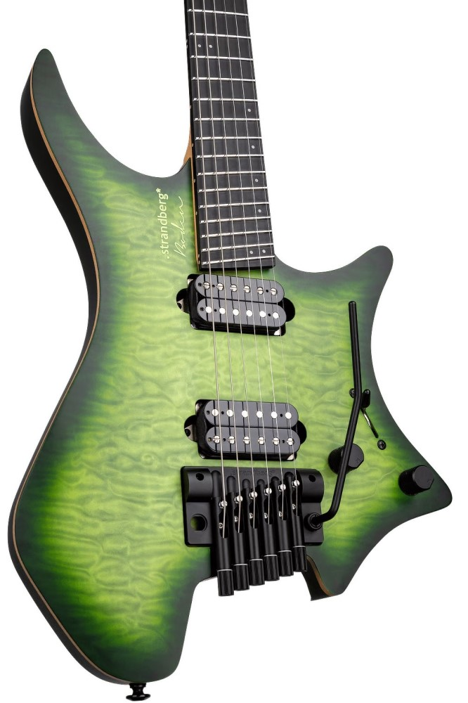 Strandberg Boden Prog NX 6 Headless Electric Guitar with Suhr Pickups - Earth Green