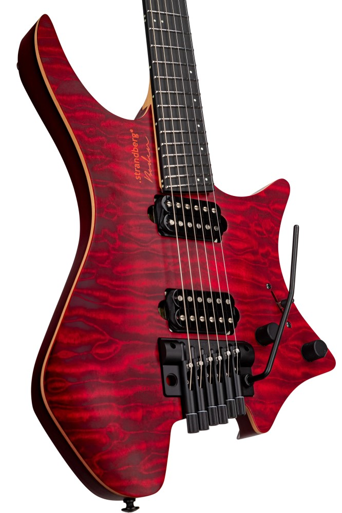 Strandberg Boden Prog NX 6 Headless Electric Guitar with Suhr Pickups - Lava Red