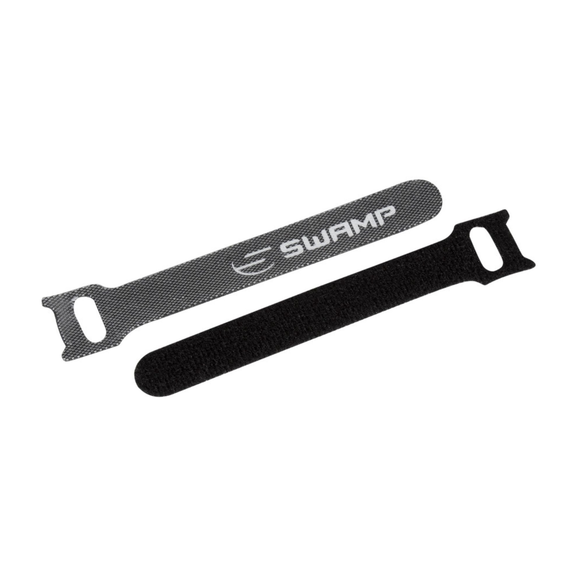 Swamp Black Hook and Loop Cable Ties 12cm / Small (10pk) - Black