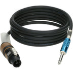 Klotz guitar lead with 1m Speakon speaker cable, Neutrik connector, and durable black cable for reliable audio connection.