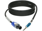 Klotz SC3 high-end guitar speaker cable with Neutrik Speakon to Klotz jack connectors, 1 meter length, professional audio cable.