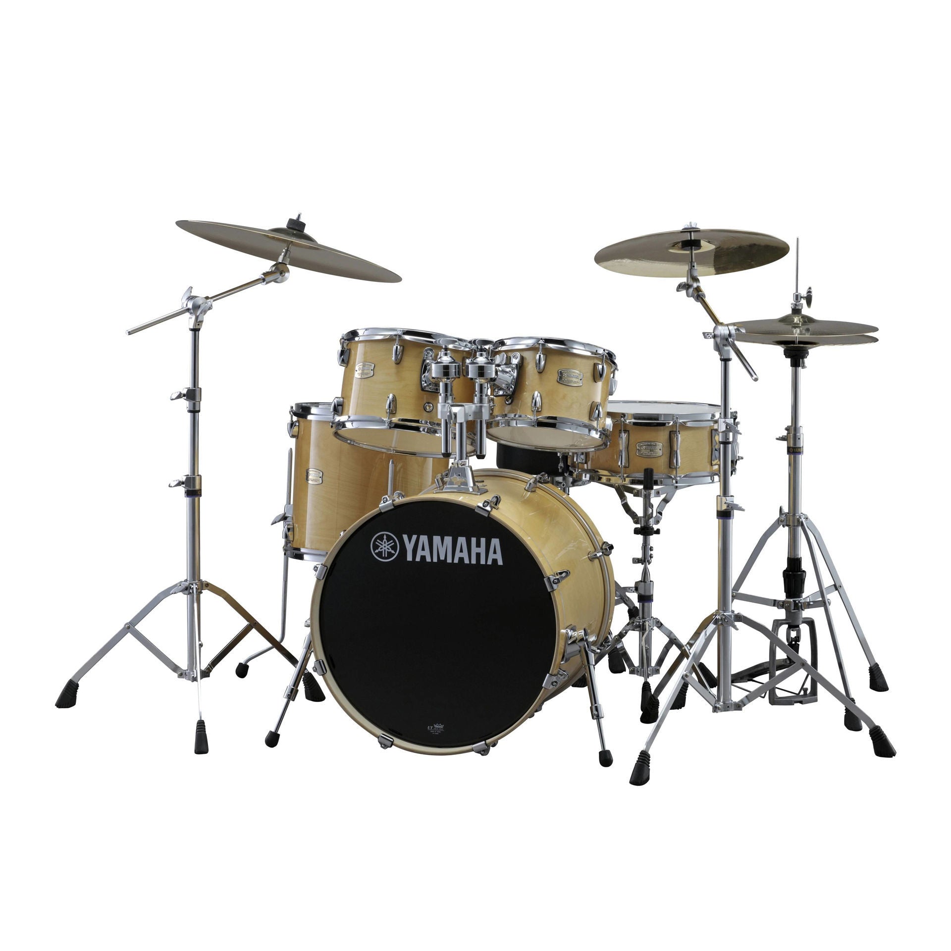 Yamaha SCB20PST Stage Custom Fusion Birch Acoustic Drum Kit with 20in Bass Drum in Natural Wood plus PST5 Cymbals