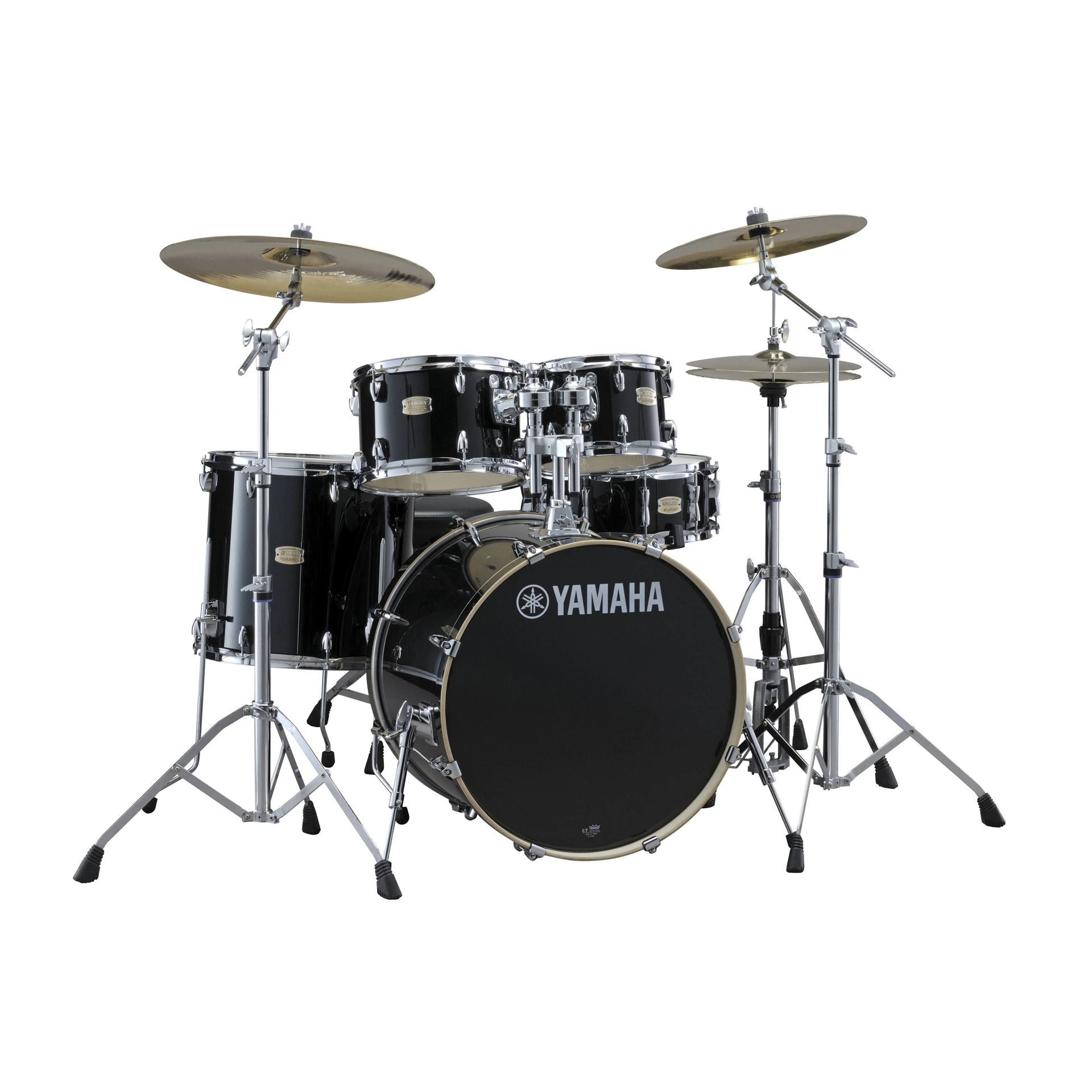 Yamaha SCB20PST Stage Custom Fusion Birch Acoustic Drum Kit with 20in Bass Drum in Raven Black plus PST5 Cymbals