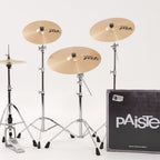 Yamaha SCB20PST Stage Custom Fusion Birch Acoustic Drum Kit with 20in Bass Drum in Raven Black plus PST5 Cymbals