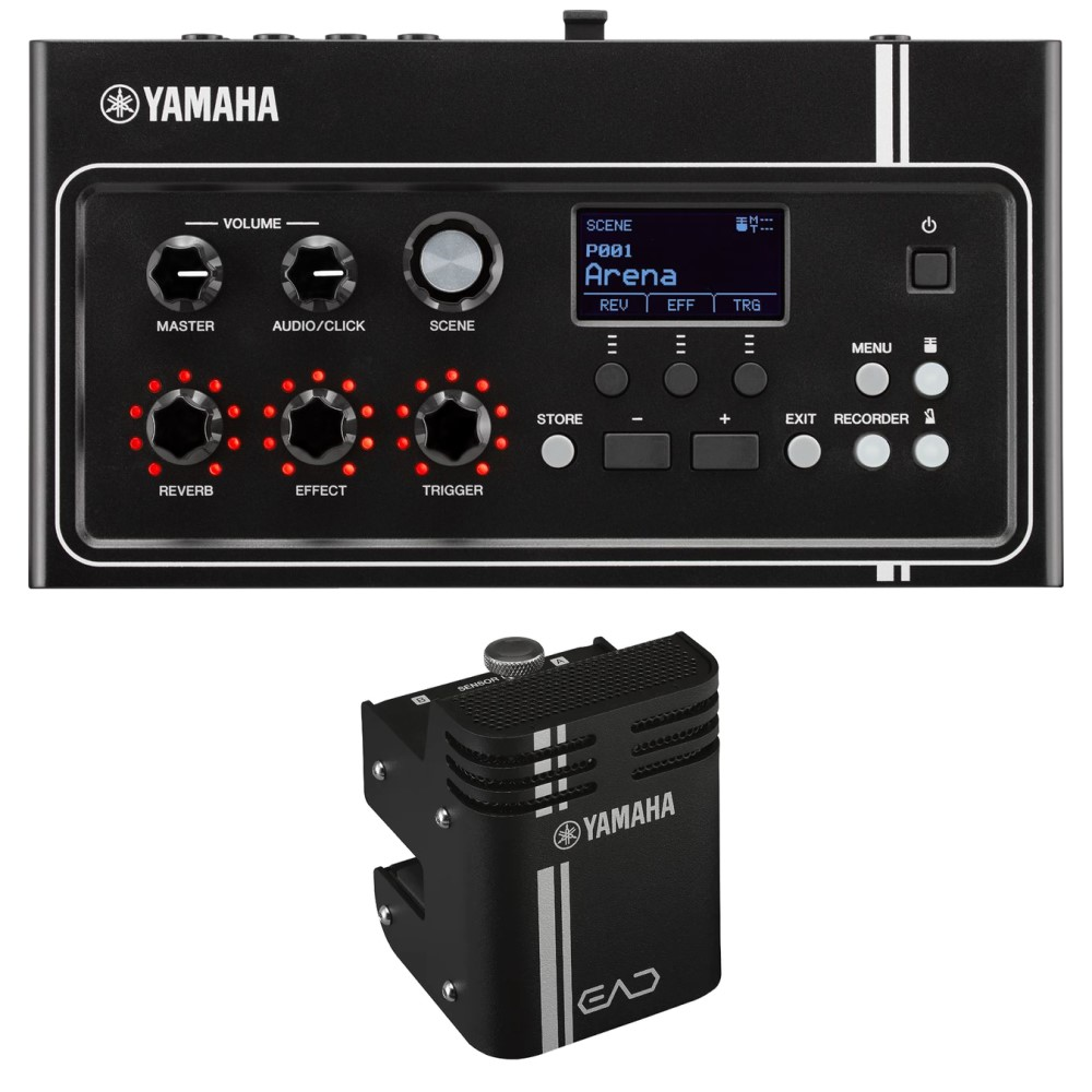 Yamaha Stage Custom Birch 5pce 22 Drum Shell Pack with EAD10 - Matte Surf Green