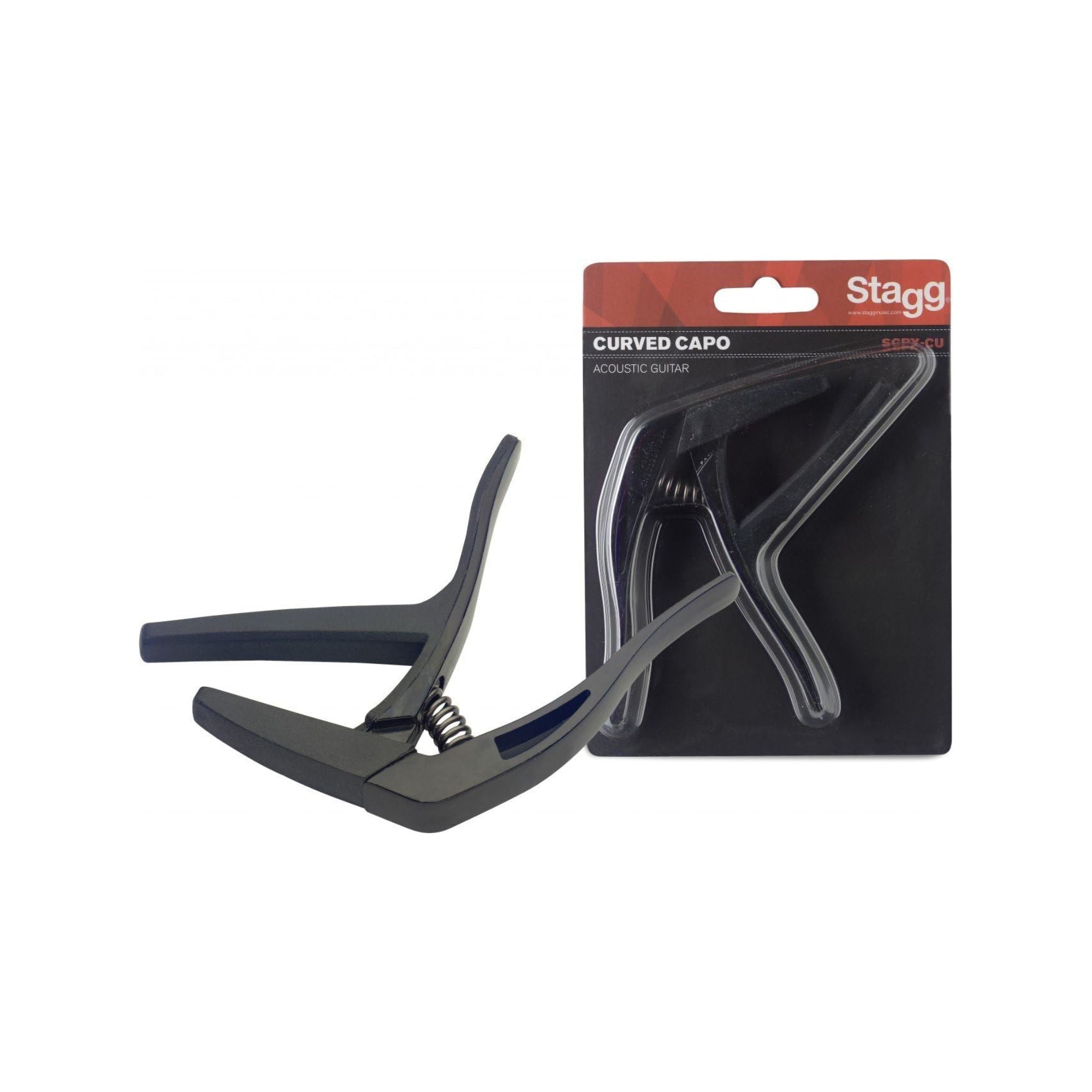 Stagg Trigger Capo Curved Acoustic/Electric - Black
