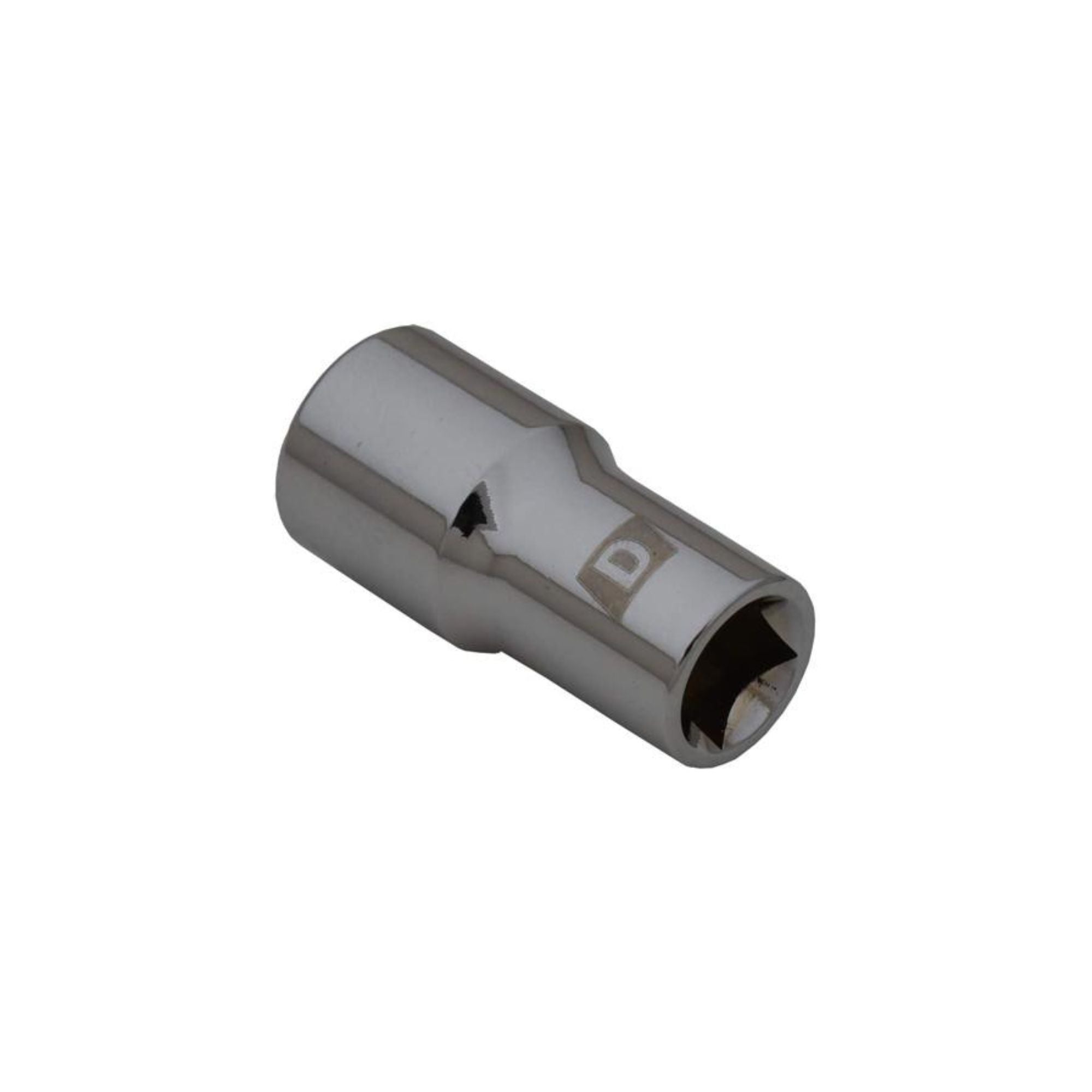 Groovetech ¼-inch drive drum key socket for guitar accessories, showing a metal socket tool for drum tuning and maintenance.