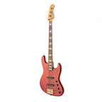 Sadowsky Limited Edition 2023 Metro Line Standard J-Style Bass Guitar in Majestic Red Transparent Satin finish, showing the body and neck.