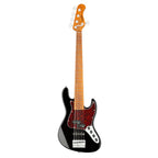 Sadowsky Hybrid PJ 5-string bass guitar with maple neck in solid black high polish, showcasing sleek body and hardware details.
