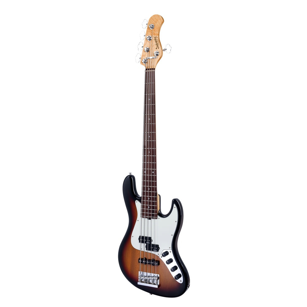 Sadowsky Metro Express 21-fret hybrid P/J 5-string bass guitar in vintage sunburst high polish finish.