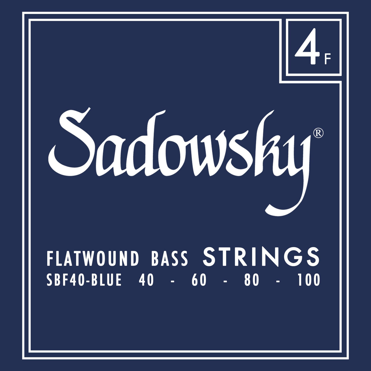 Sadowsky Blue Label 4-Str Bass Strings Flatwound (40-100)