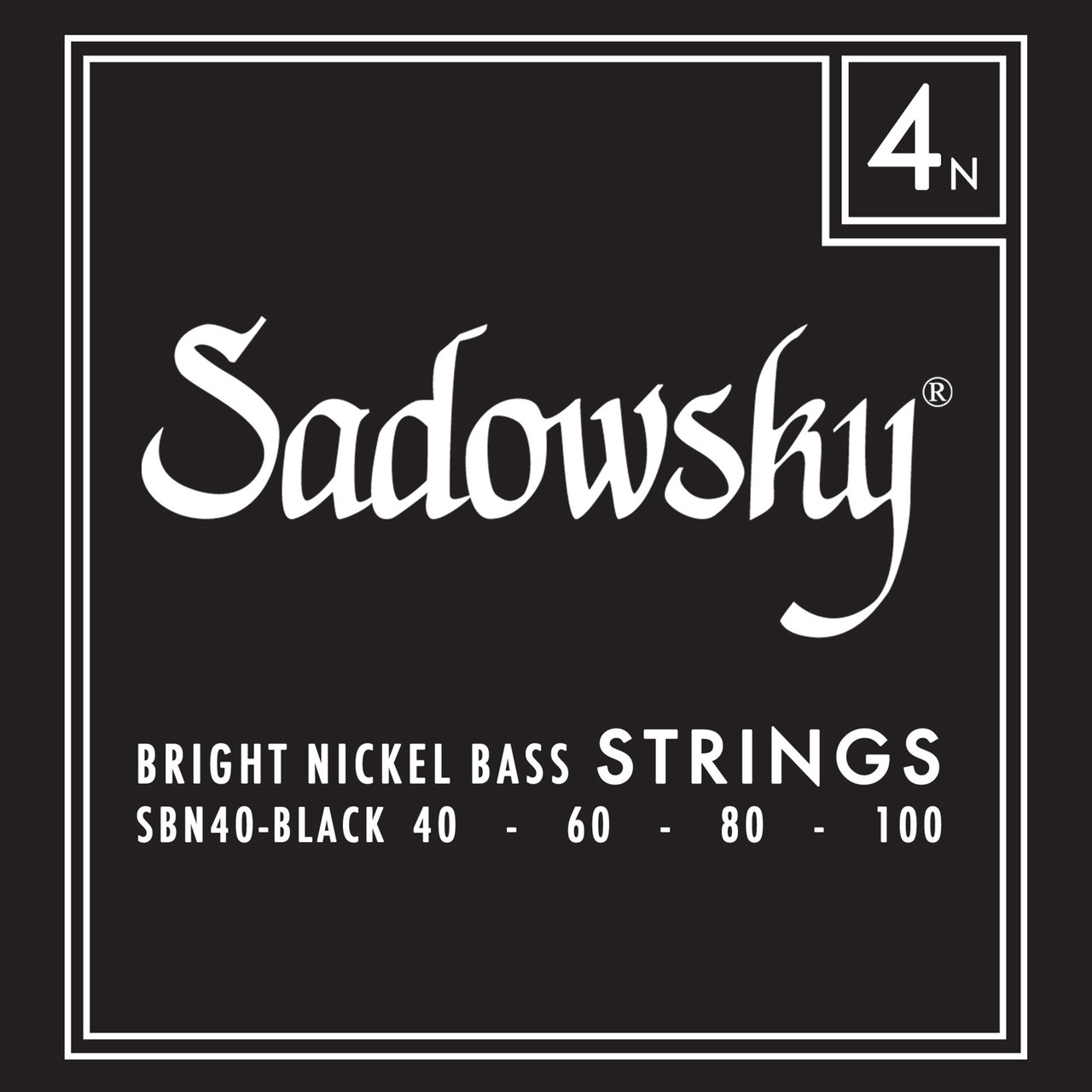 Sadowsky Black Label 4-Str Bass Strings Nickel Wound (40-100)