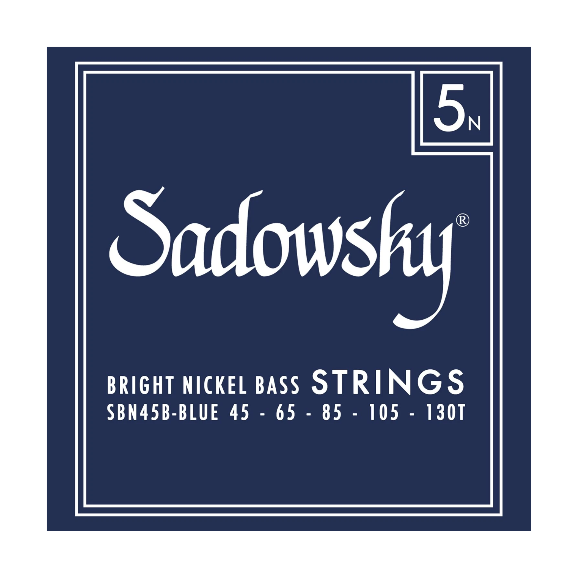 Sadowsky Blue Label 5-Str Bass Strings Nickel Wound (45-130T) Taperwound