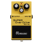 BOSS SD-1W Super Overdrive Waza Craft effects pedal with controls and footswitch, used for guitar tone shaping.