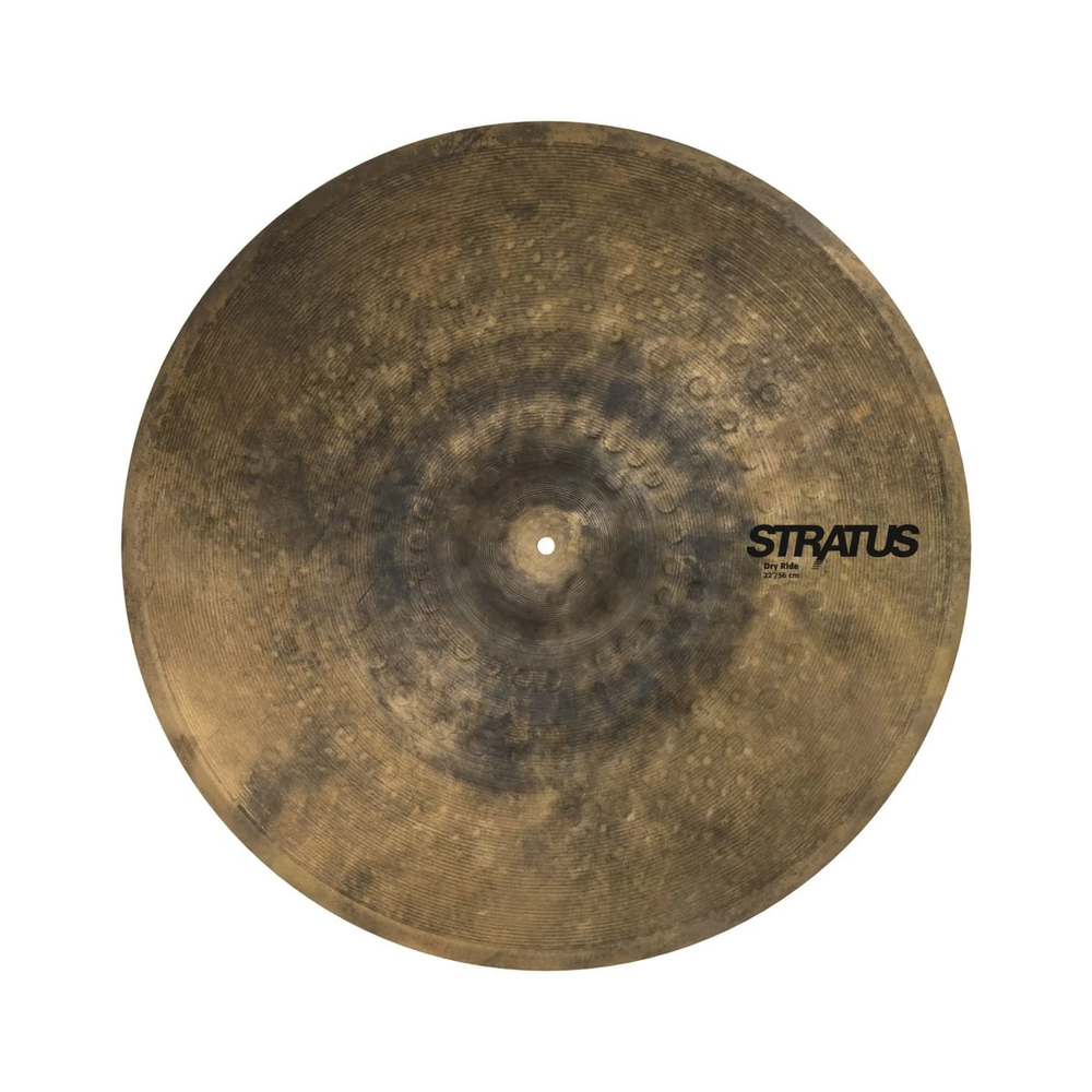 Sabian SD2210 22-inch Stratus Dry Ride cymbal with a matte finish, showcasing its textured surface and traditional shape.