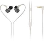 Behringer SD251-CK Pro in-ear studio headphones in black with ergonomic design and cable connectors visible.