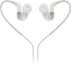 Behringer SD251-CL Pro in-ear studio earphones with clear silicone tips, compact design, and in-line remote for high-quality audio.