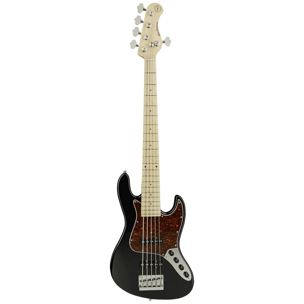 Sadowsky Metro Express 21-Fret Vintage JJ 5-String Bass with Maple Neck - Solid Black High Polish