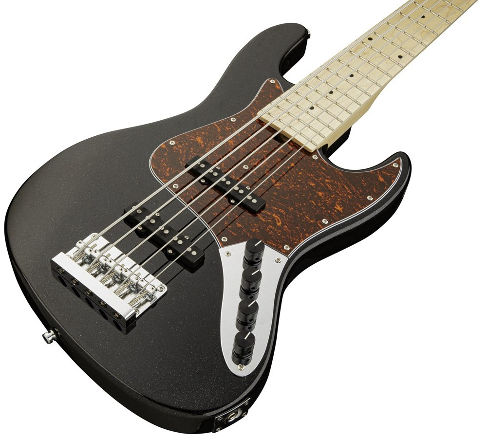 Sadowsky Metro Express 21-Fret Vintage JJ 5-String Bass with Maple Neck - Solid Black High Polish