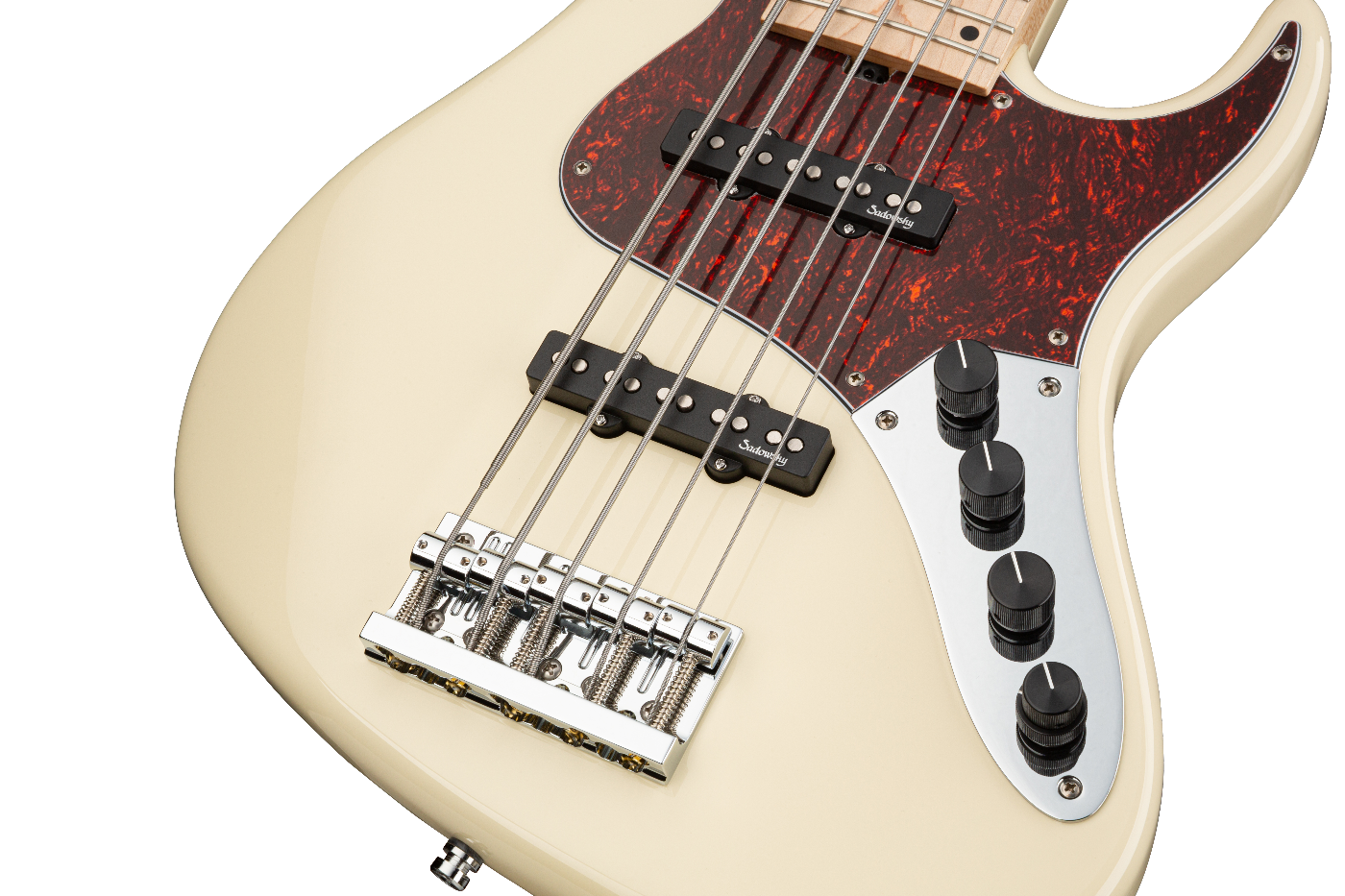 Sadowsky Metro Line 24 Fret Vintage J/J 5-String Bass Guitar Solid Olympic White