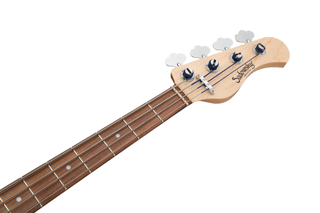 Sadwosky MetroLine 21 Fret Vintage J/J 4-String Bass Guitar Blue Metallic