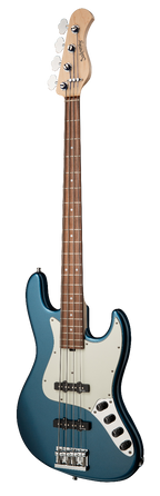 Sadwosky MetroLine 21 Fret Vintage J/J 4-String Bass Guitar Blue Metallic