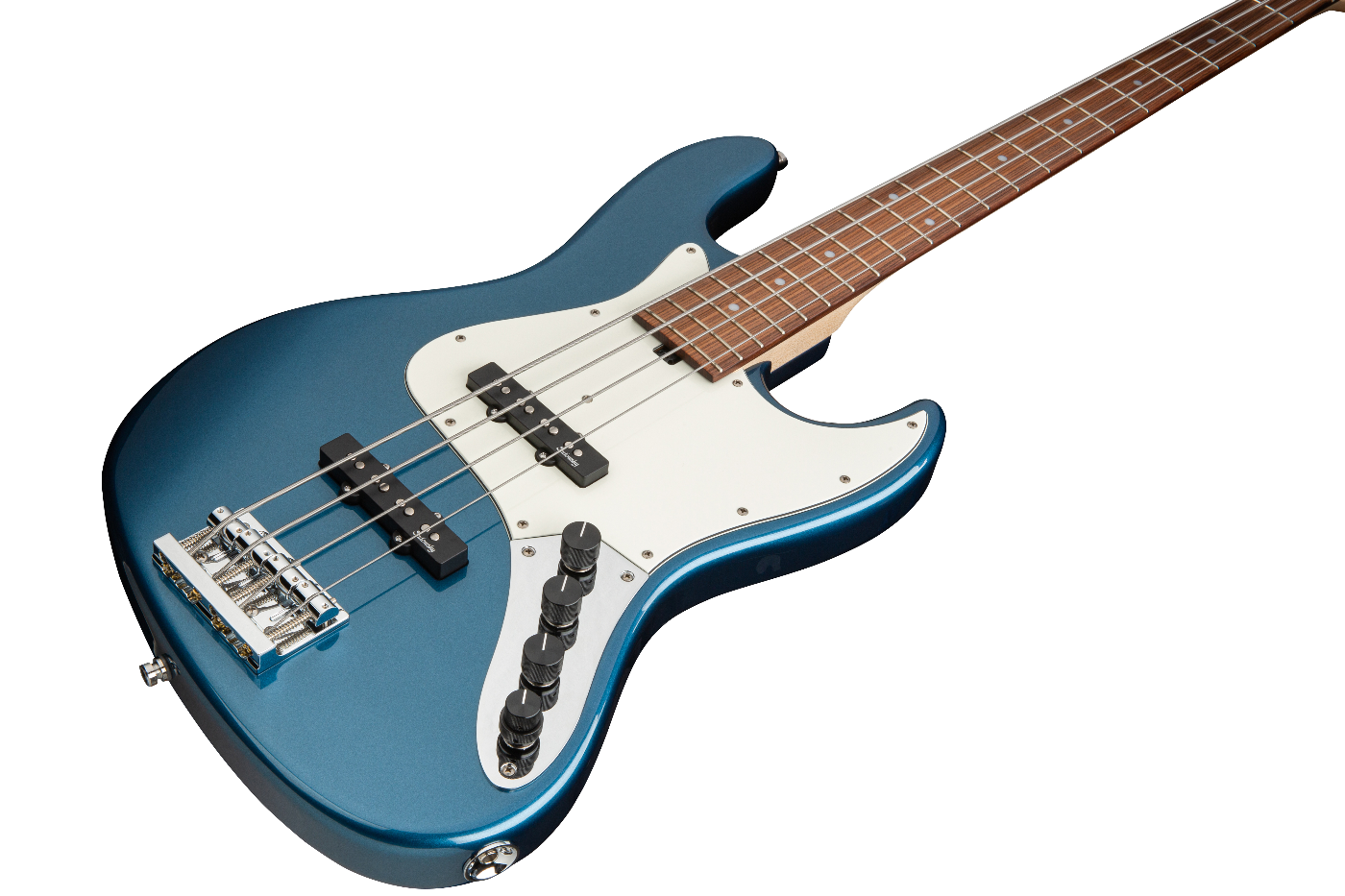 Sadwosky MetroLine 21 Fret Vintage J/J 4-String Bass Guitar Blue Metallic