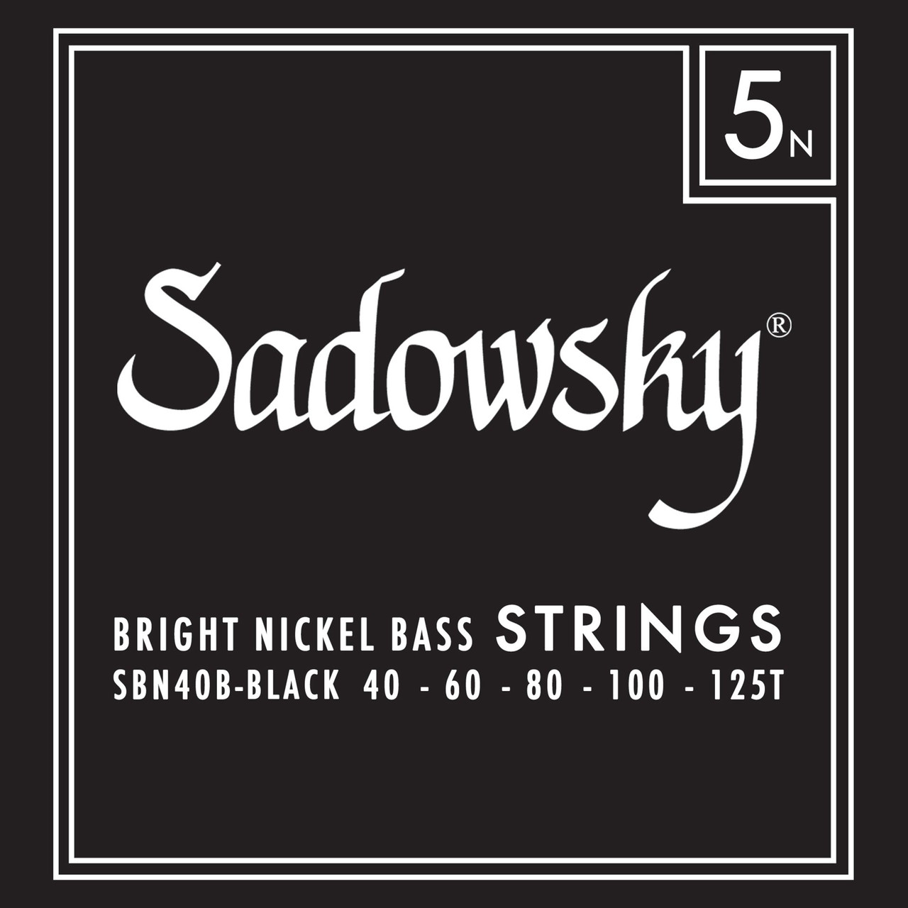 Sadowsky Black Label 5-Str Bass Strings Nickel Wound (40-125)