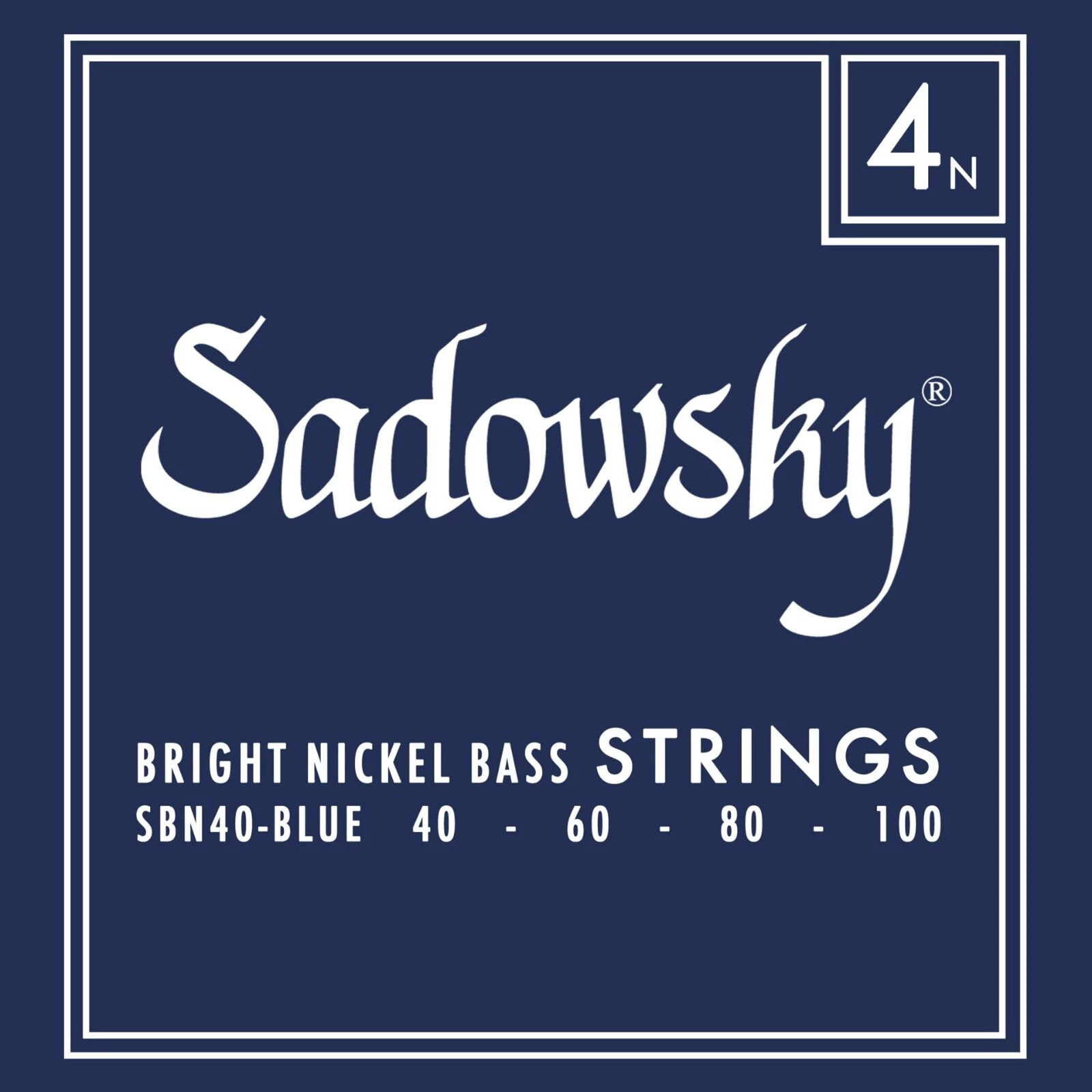 Sadowsky Blue Label 4-Str Bass Strings Nickel Wound (40-100)