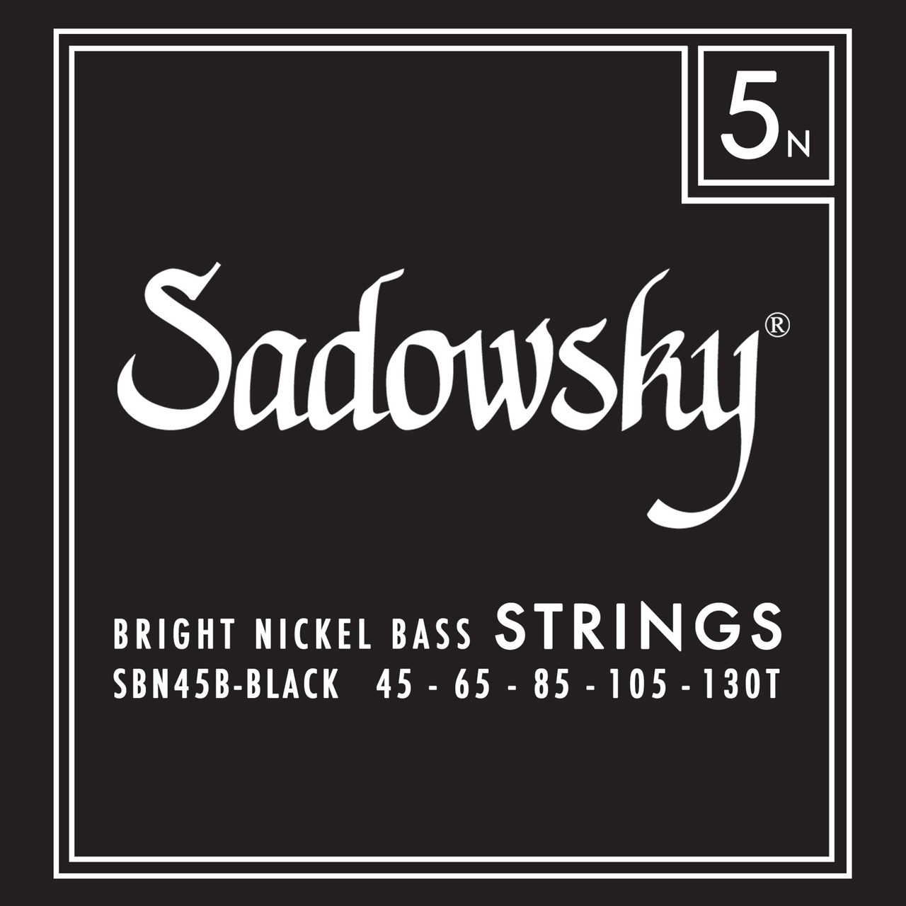 Sadowsky Black Label 5-Str Bass Strings Nickel Wound (45-130)