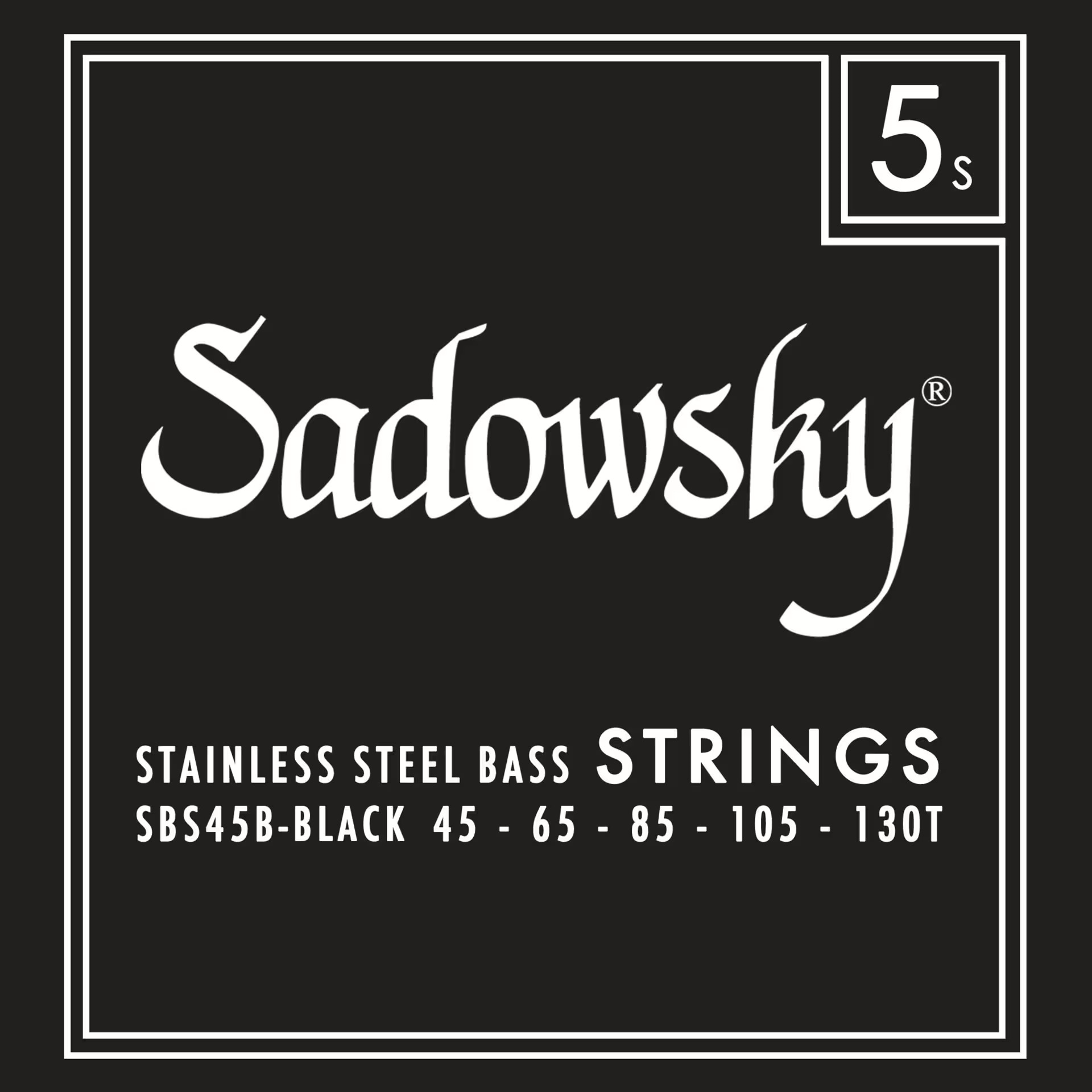 Sadowsky Black Label 5-Str Bass Strings Stainless Steel (45-130)