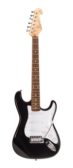 SX ST Style 3/4 size Electric Guitar Pack with Amplifier in Black