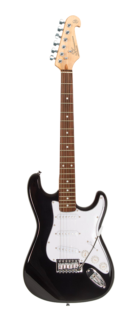 SX ST Style 3/4 size Electric Guitar Pack with Amplifier in Black