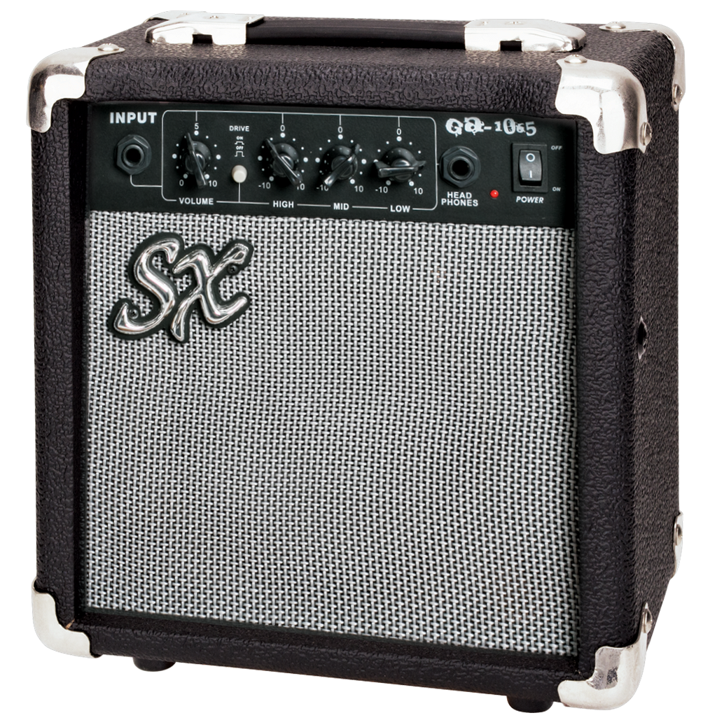 SX ST Style Electric Guitar and Amplifier Pack in Metallic Silver