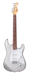 SX ST Style Electric Guitar and Amplifier Pack in Metallic Silver