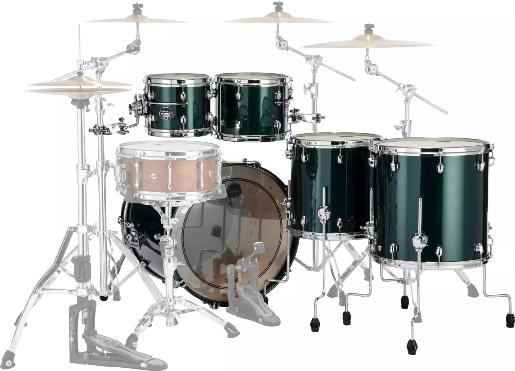 Mapex Saturn Evolution Shell Pack 22/10/12/16 Brunswick Green