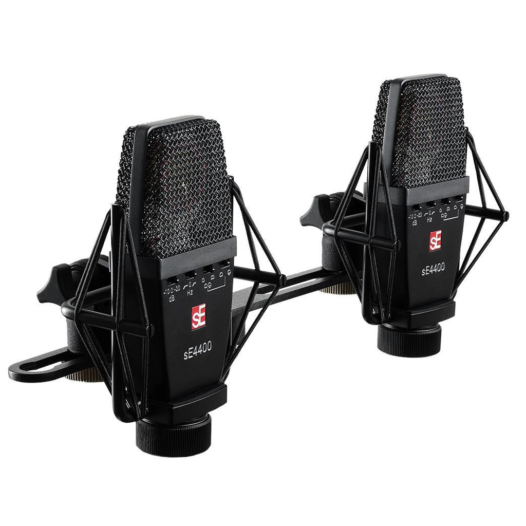 sE Electronics 4400 Large Diaphragm Multi Pattern Condenser Microphones - Matched Pair