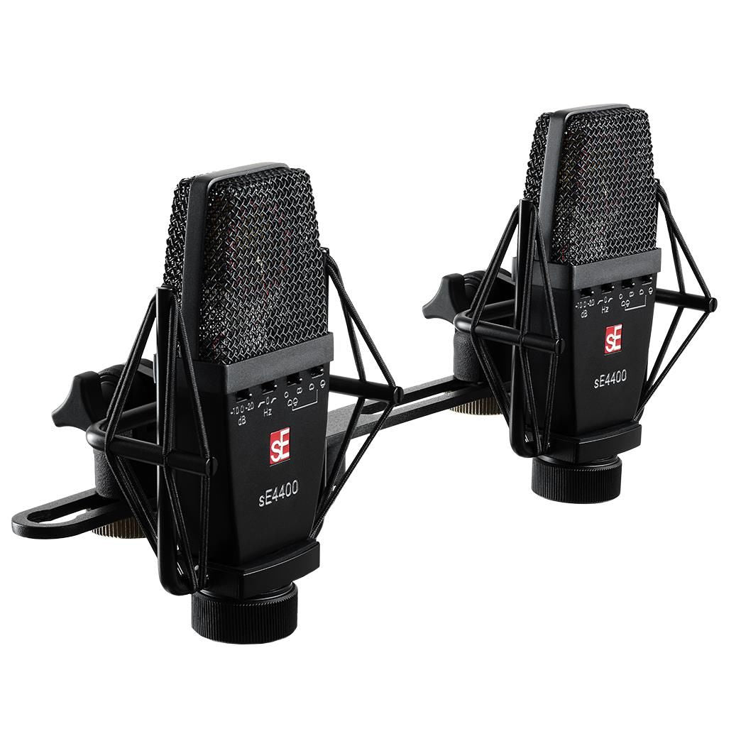 sE Electronics 4400 Large Diaphragm Multi Pattern Condenser Microphones - Matched Pair
